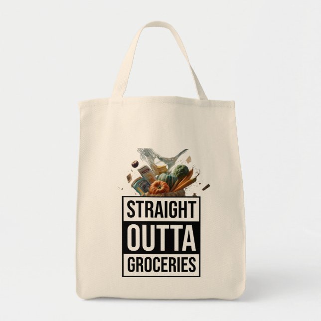 Straight Outta Grocery- Tote Bag (Front)