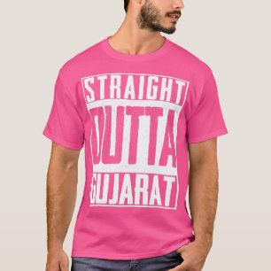 Straight Outta Gujarat India Indian Cricket  T-Shirt