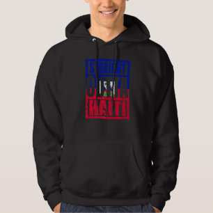Straight Outta Haiti  Retro Haiti Hoodie