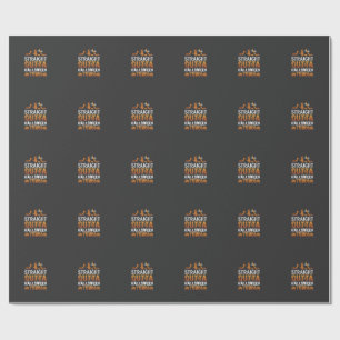 Straight Outta Halloween Town Witch Moon Bats Pump Wrapping Paper