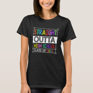 Straight Outta High School Class Of 2024 Senior Gr T-Shirt