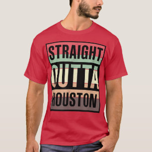 Straight Outta Houston Cute USA Teas Vintage Men W T-Shirt
