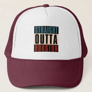 Straight Outta Houston Texas TX USA Trucker Hat