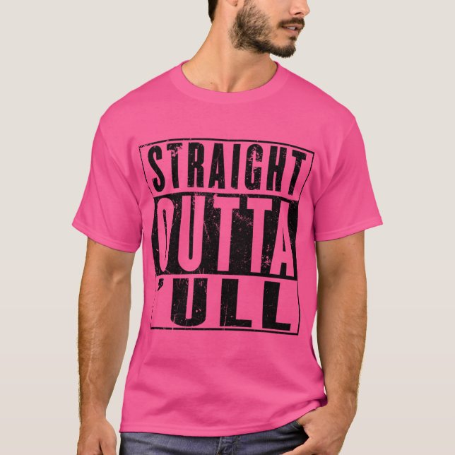 Straight Outta Hull ull Funny Kingston Upon Hull E T-Shirt (Front)