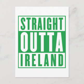 Straight Outta Ireland St. Patricks Day Irish Postcard