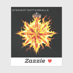 Straight Outta Irkalla logo/Crowned Star of Inanna