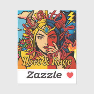 Straight Outta Irkalla Love and Rage sticker