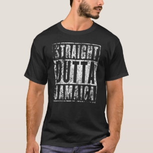 Straight Outta Jamaica Grunge Jamaican Men Women T T-Shirt