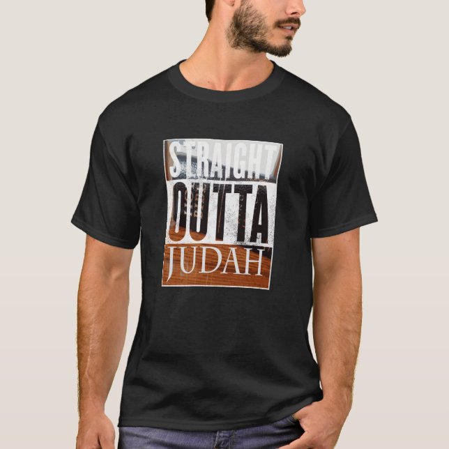 Straight Outta Judah Basic Dark T-Shirt (Front)