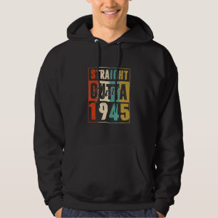Straight Outta June 1945 Vintage Men Women {B]th B Hoodie