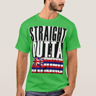 Straight Outta Kapoho Hawaii State Flag by Hawaii T-Shirt