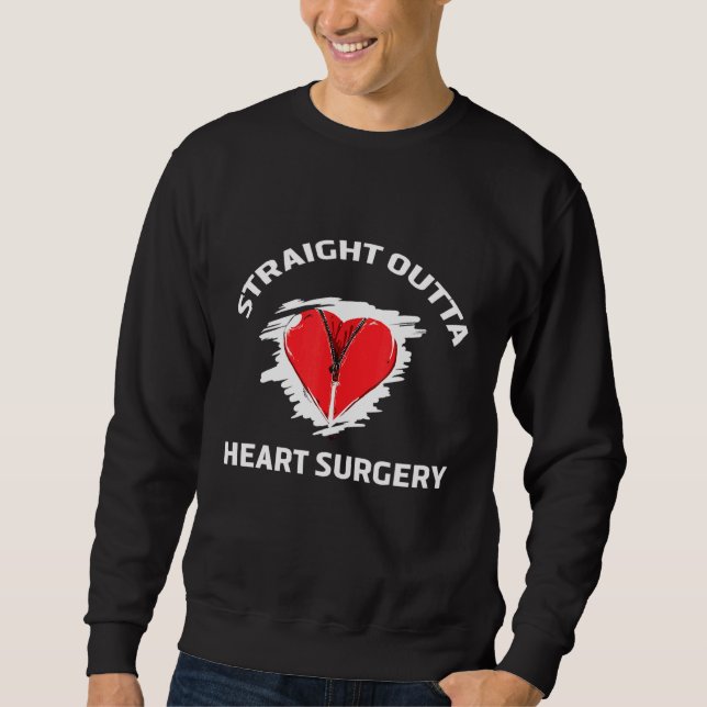 Straight Outta Knee Surgery Retro Get Well  7 Sweatshirt (Front)
