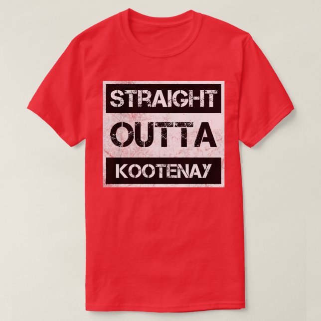 Straight Outta Kootenay National Park Canada Vinta T-Shirt (Design Front)