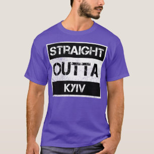 Straight Outta Kyiv Ukraine Vintage Distressed Sou T-Shirt