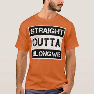 Straight Outta Lilongwe Malawi Vintage Distressed T-Shirt