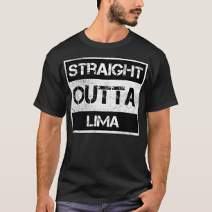 Straight Outta Lima Peru Vintage Distressed Souven T-Shirt