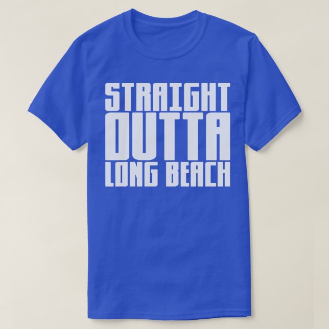 Straight Outta Long Beach T-Shirt (Design Front)