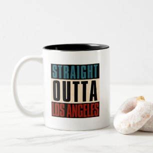 Straight Outta Los Angeles California CA USA Two-Tone Coffee Mug
