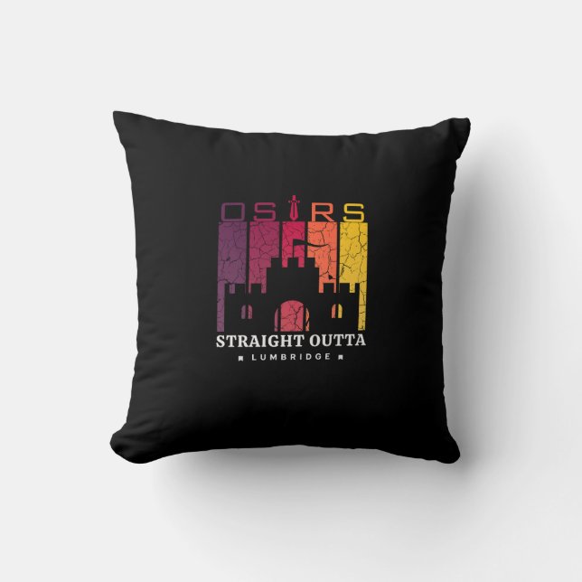 Straight Outta Lumbridge Runescape Gamer Cushion (Front)