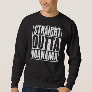 Straight Outta Manama Vintage Distressed Sweatshirt