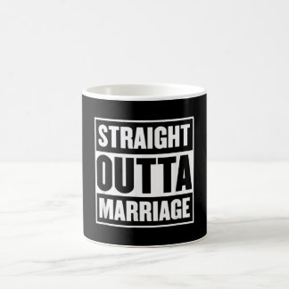 Straight Outta Marriage Funny Divorce Party Coffee Mug