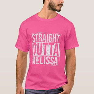 Straight Outta Melissa Grunge Vintage Typography T-Shirt