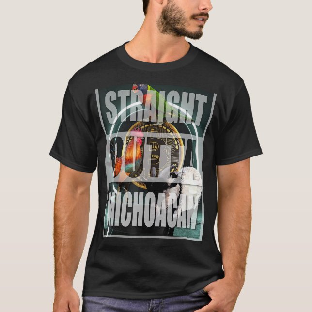 STRAIGHT OUTTA MICHOACAN MIS TRES ANIMALES T-Shirt (Front)