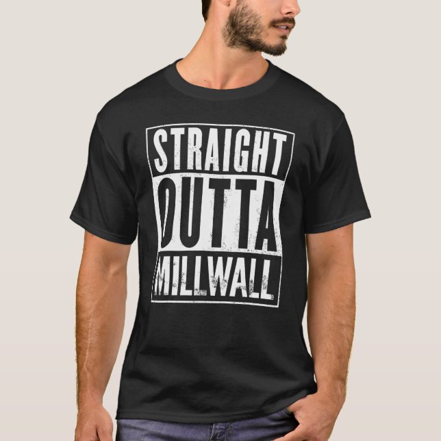 Straight Outta Millwall Graphic A9 T-Shirt (Front)