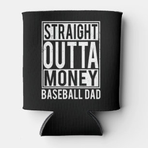 Straight Outta Monkey Baseball DAD Can Cooler