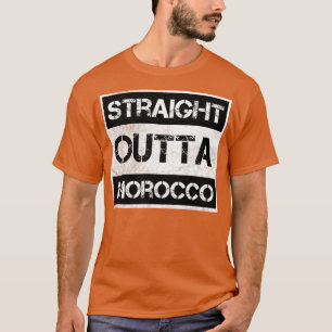 Straight Outta Morocco Traveller Gift Country Expa T-Shirt