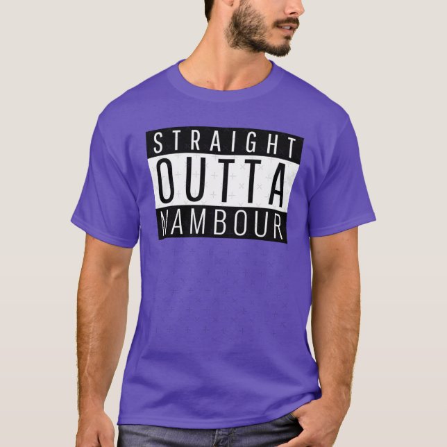 Straight Outta Nambour Queensland Active family T-Shirt (Front)