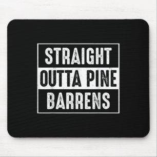 Straight Outta Ne Barrens New Jersey Devil Monster Mouse Mat