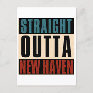 Straight Outta New Haven Connecticut CT Postcard
