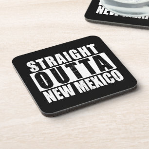 Straight Outta New Mexico Word Art Coaster