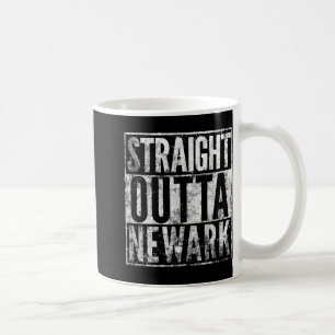 Straight Outta Newark New Jersey Distressed Effect Coffee Mug