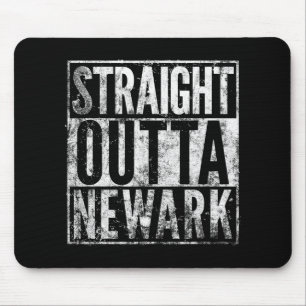 Straight Outta Newark New Jersey Distressed Effect Mouse Mat