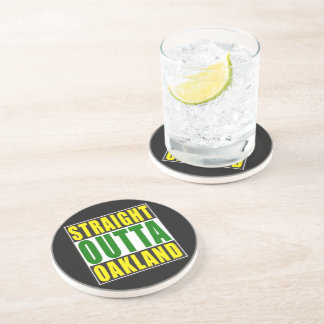 Straight Outta Oakland Green Coaster