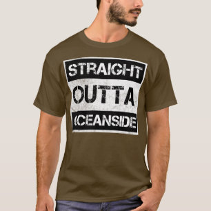 Straight Outta Oceanside California Vintage Distre T-Shirt