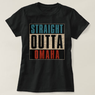 Straight Outta Omaha Nebraska NE T-Shirt