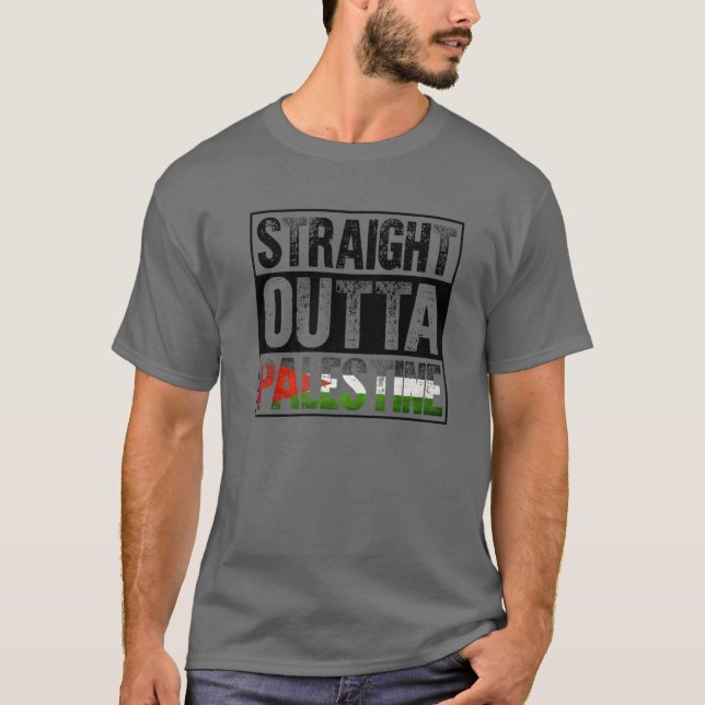 Straight Outta Palestine T-Shirt (Front)