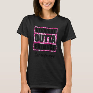 Straight Outta Patience Grandma Life Pink Camo Mot T-Shirt