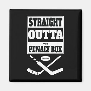 Straight Outta Penalty Box Tee – Funny Ice Hockey  Magnet