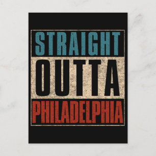 Straight Outta Philadelphia Pennsylvania PA USA Holiday Postcard