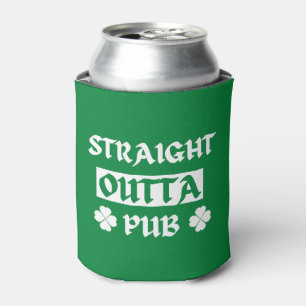 Straight Outta Pub St Patricks Day Can Cooler