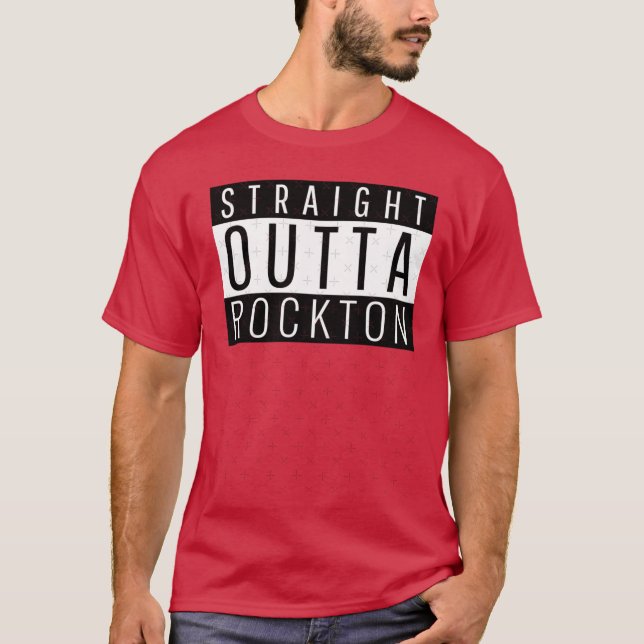 Straight Outta Rockton Illinois Rockton IL Oversiz T-Shirt (Front)