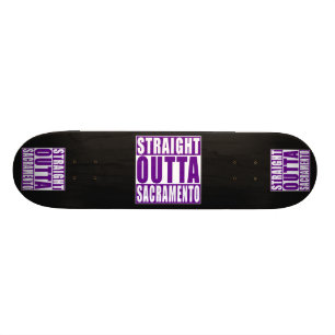 Straight Outta Sacramento Purple Skateboard
