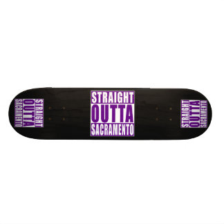 Straight Outta Sacramento Purple Skateboard