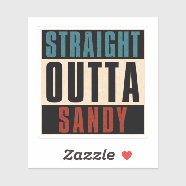 Straight Outta Sandy Utah UT (Sheet)