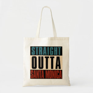 Straight Outta Santa Monica California CA Tote Bag