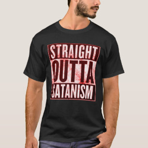 Straight Outta Satanism Occult Graphic Tee